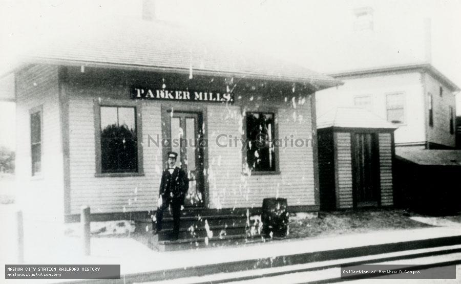 Postcard: Parker Mills Station, Wareham, Massachusetts